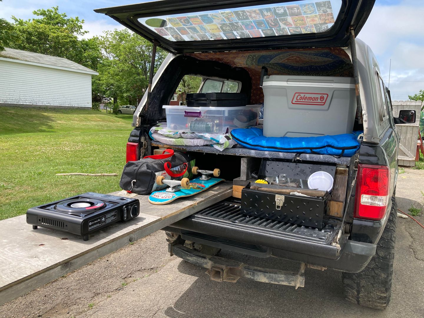 My ranger camper setup is coming along nicely