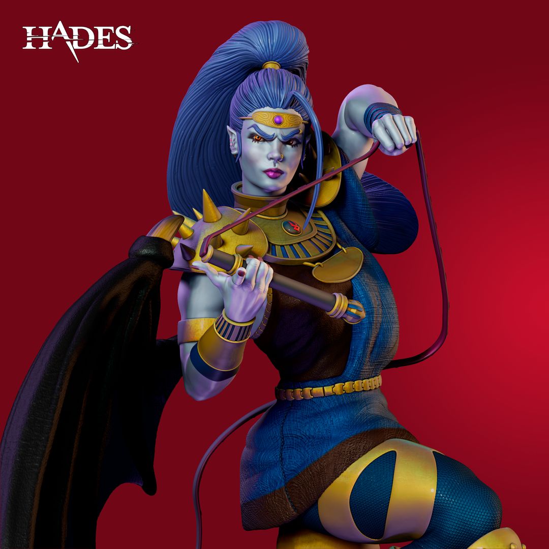 My sculpture of Megaera character in Hades game