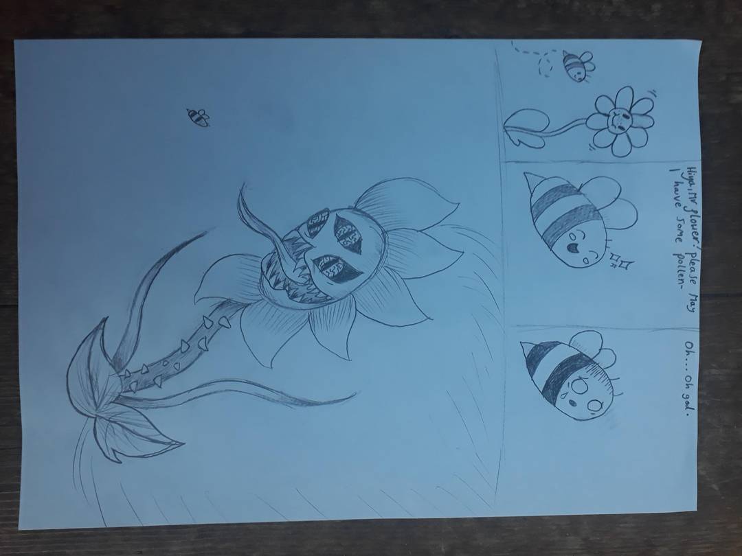 My sister's first comic