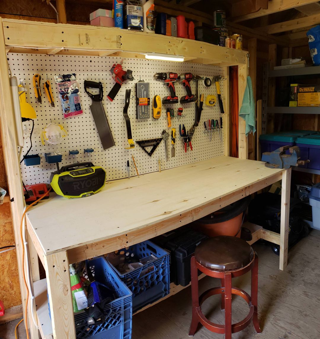 My take on the family handyman workbench