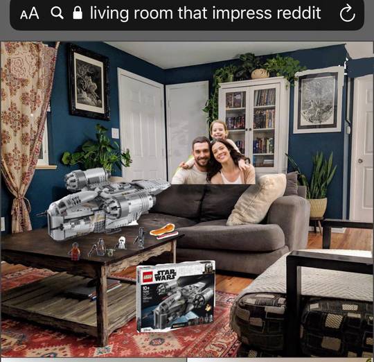 My turn to show off my Razor Crest :,) Built with the family