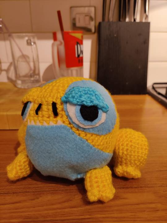 My wife made me my own Bait! As an added bonus when you squeeze his leg he says the netflix "buh-bum"!