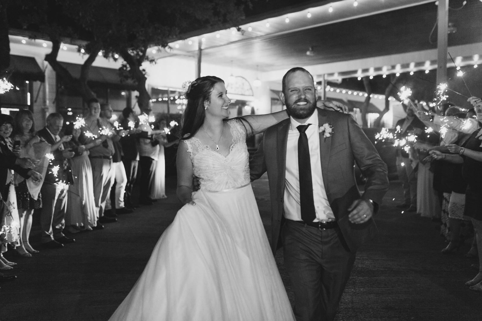 My wife mirin' the heck out of me on our wedding day