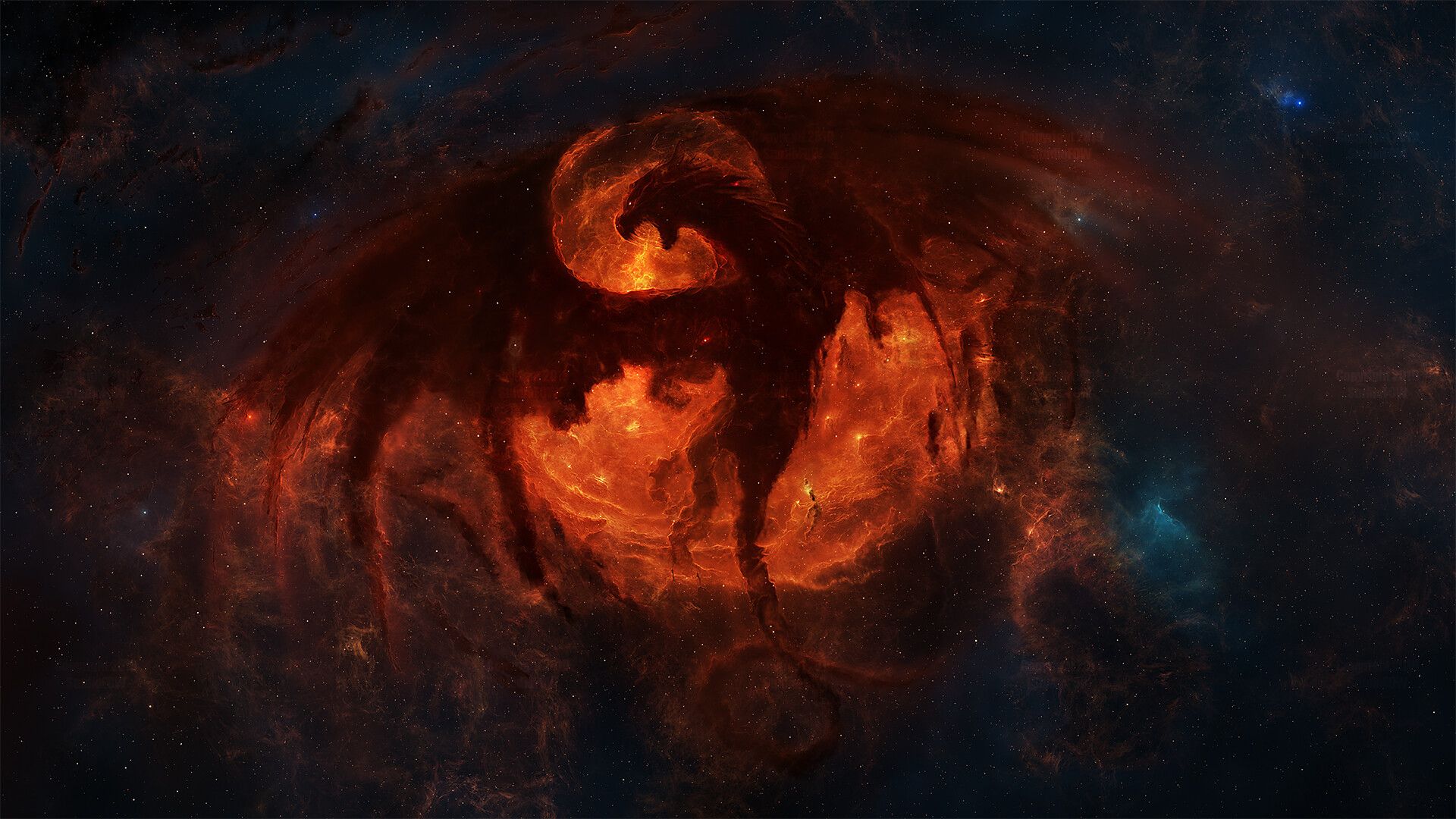 Mythical Creature Nebula by Tim Barton (xpost r/CelestialBodies)