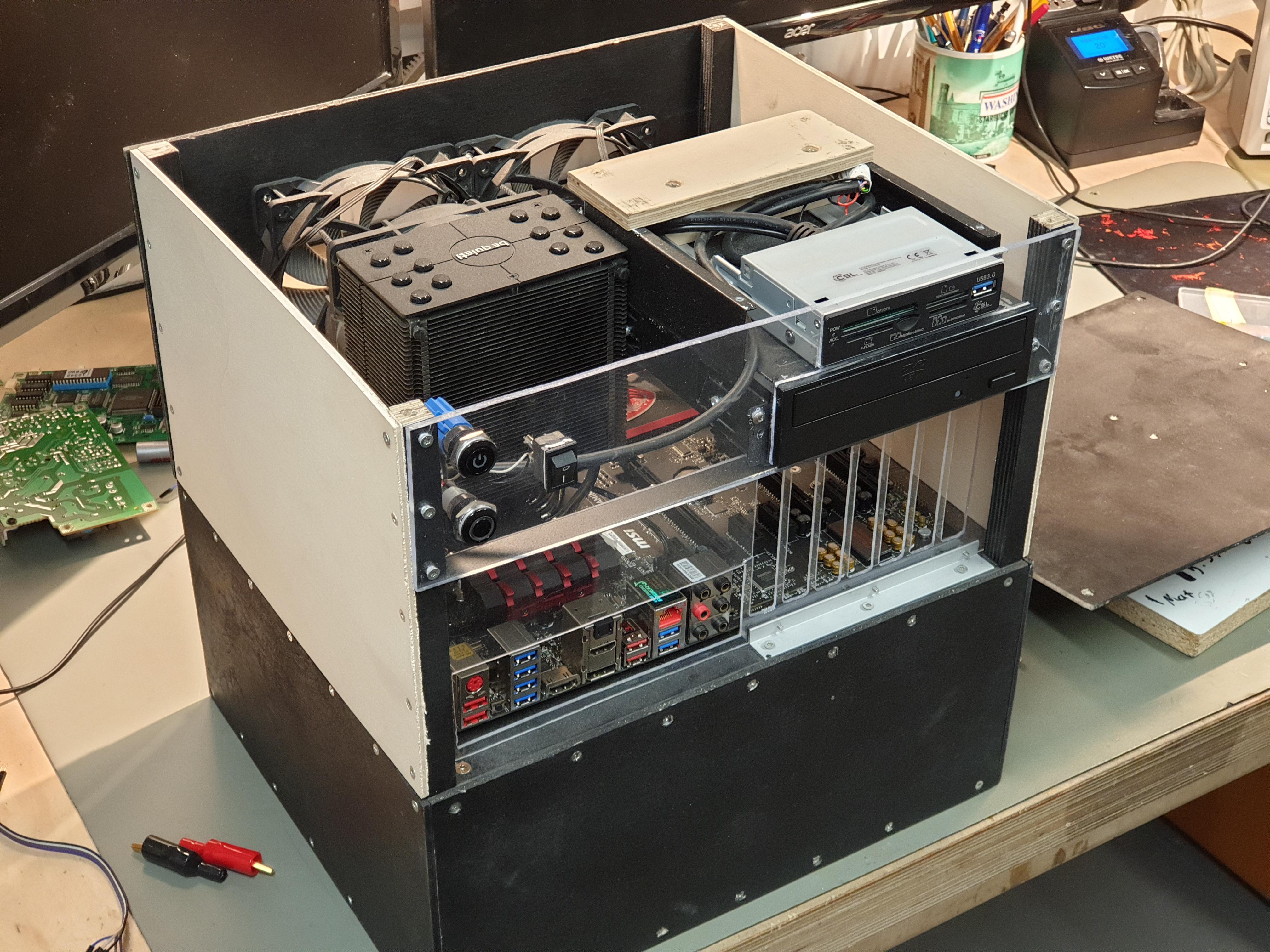 Needed a pc case with the motherboard io and drive bays towards the ...