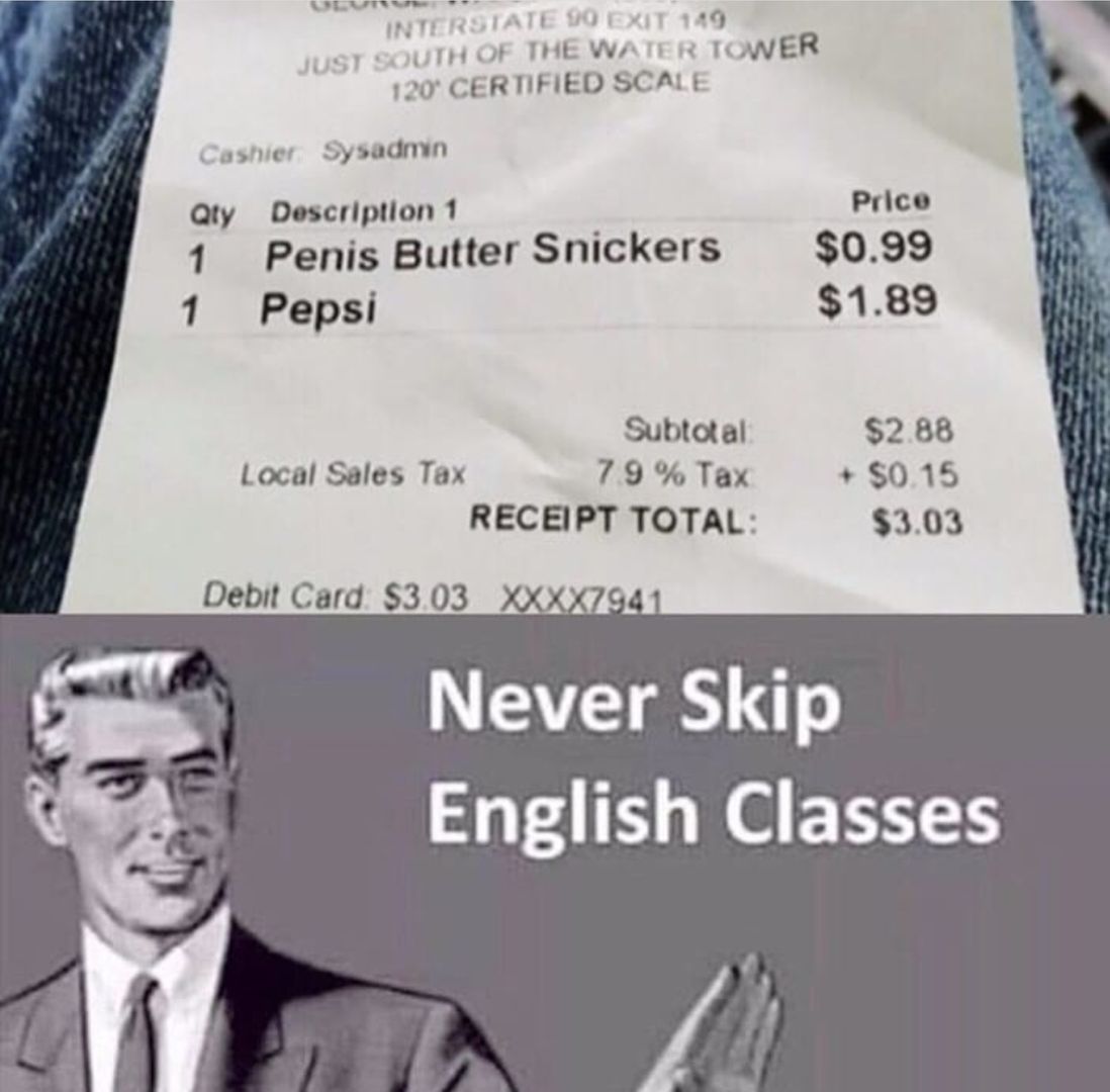 NEVER SKIP ENGLISH XD
