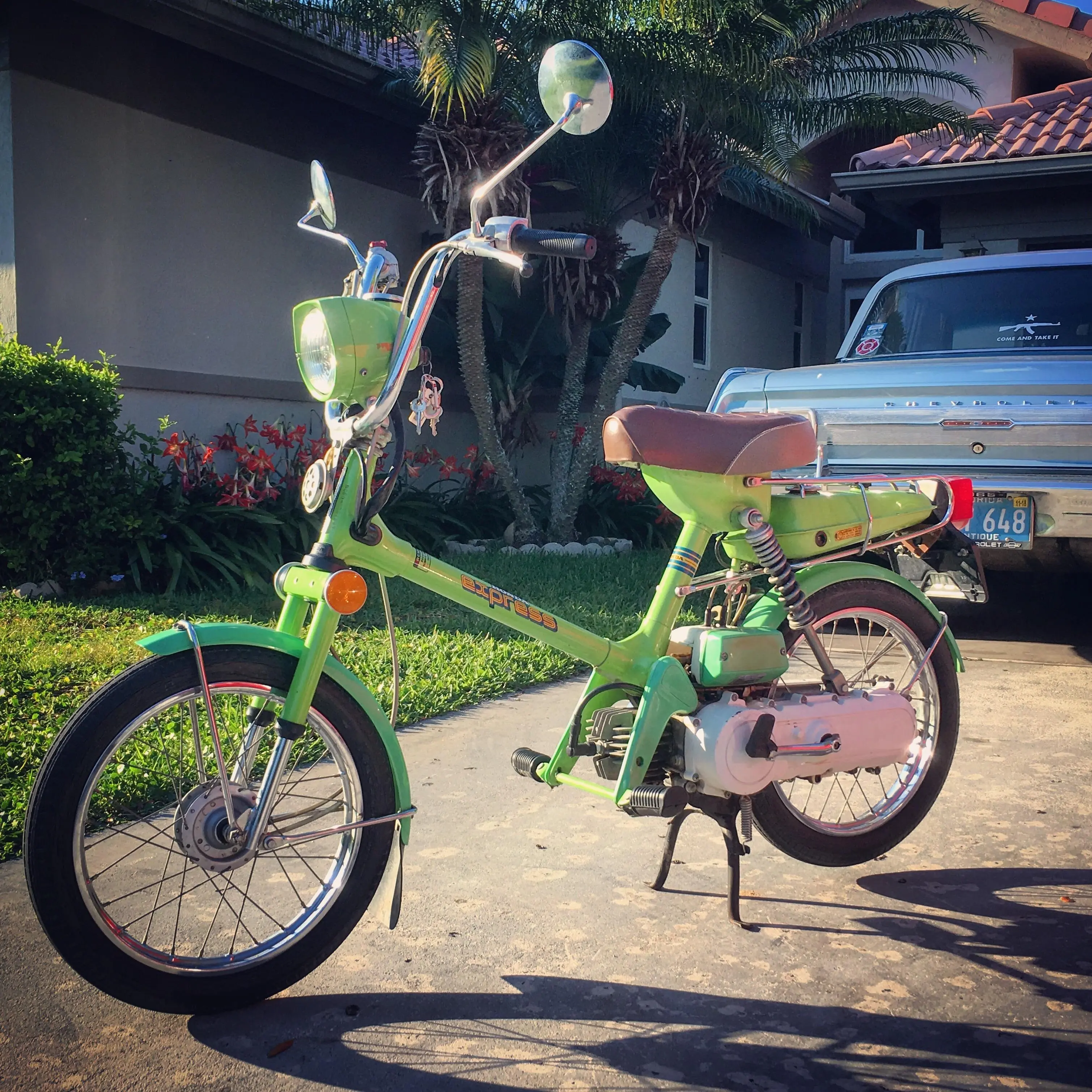 New to this group. My 1978 Honda NC50. 600 original miles, and daily ...