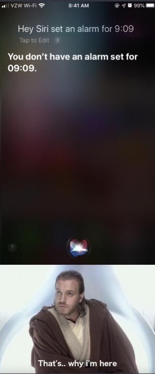 Nice one Siri