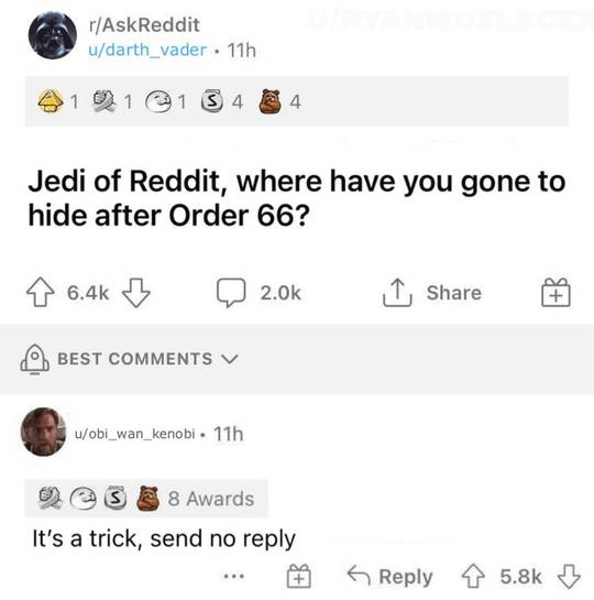 Nice try Anakin