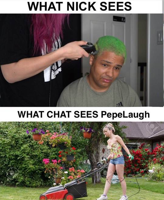 Nick gets haircut