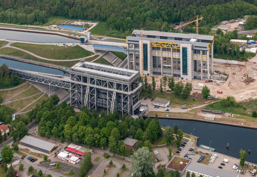 Niederfinow Boat Lift, the oldest still working boat lift in Germany