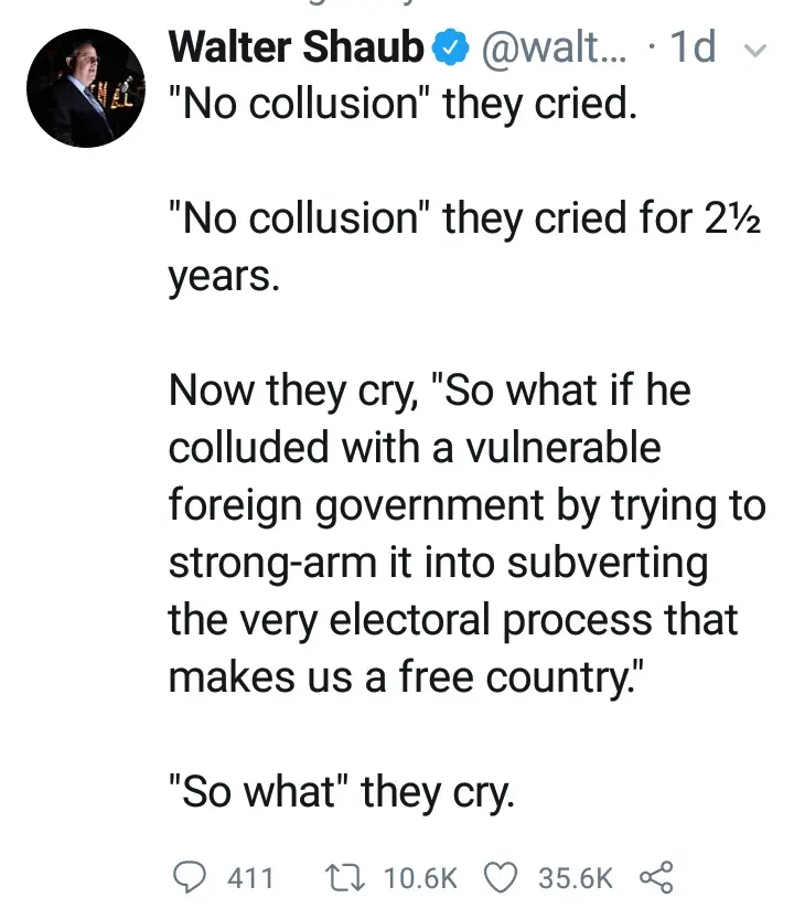 No collusion, or was it?