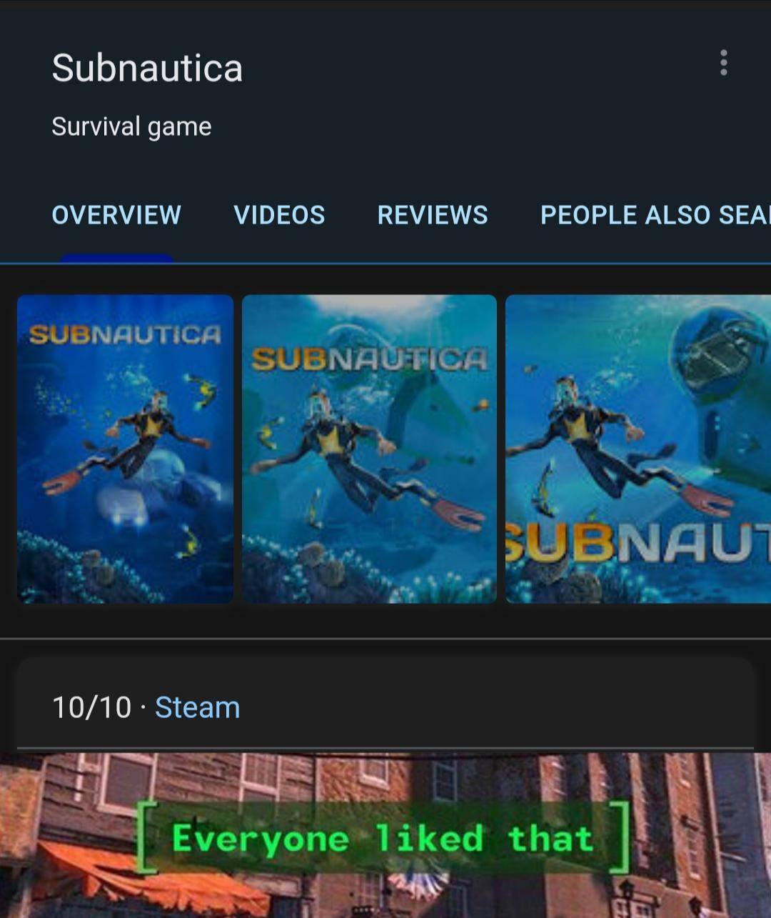 [No spoilers] steam gives it a 10 | Scrolller