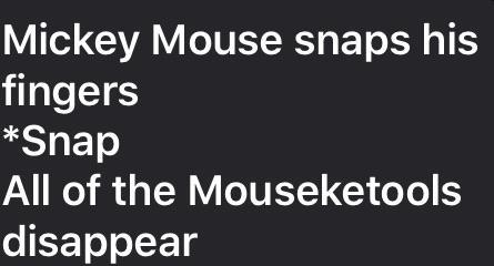 Nooooo not the Mouseketools!