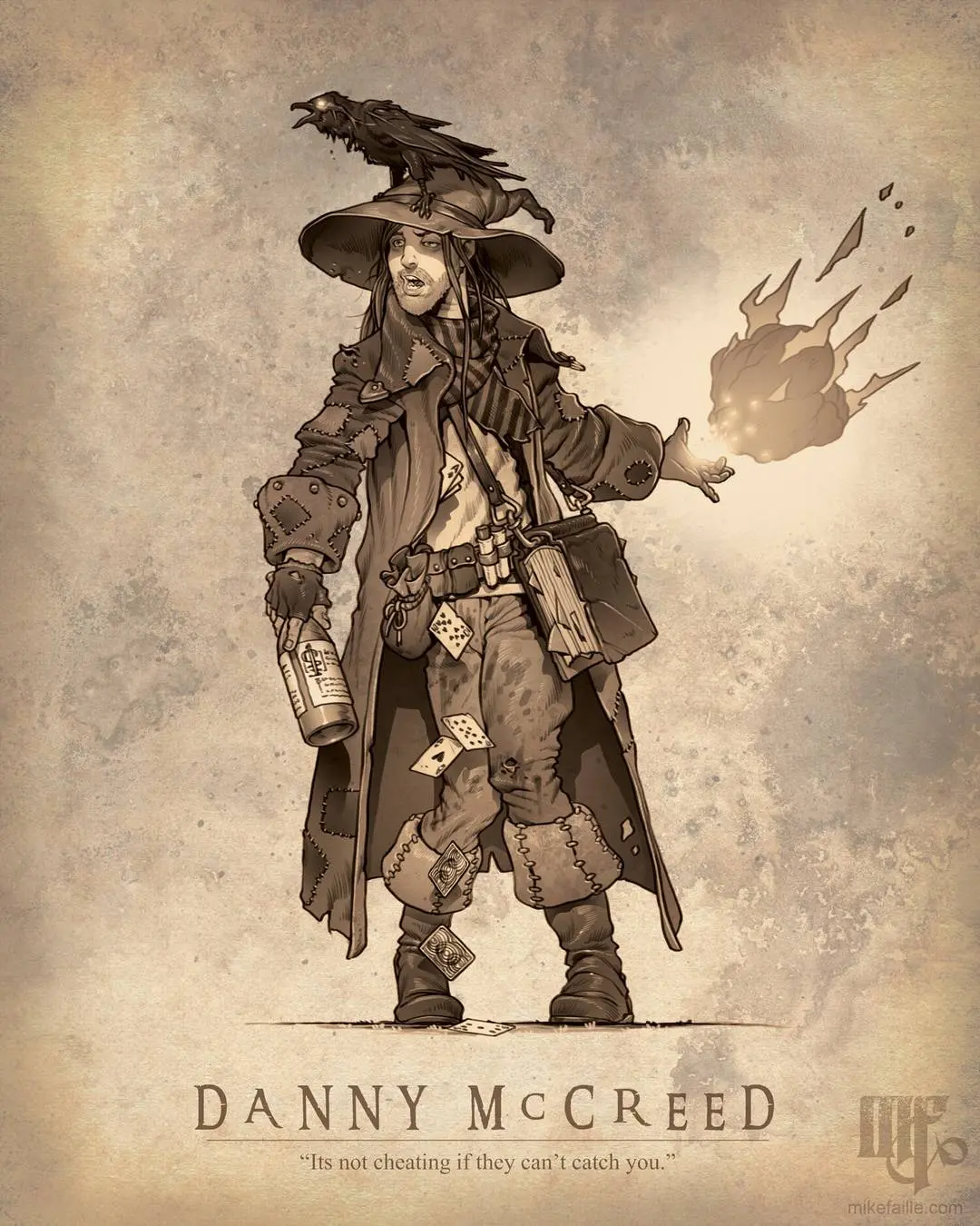 [OC] An alcoholic hobo wizard! He's a danger to himself, but mostly a ...