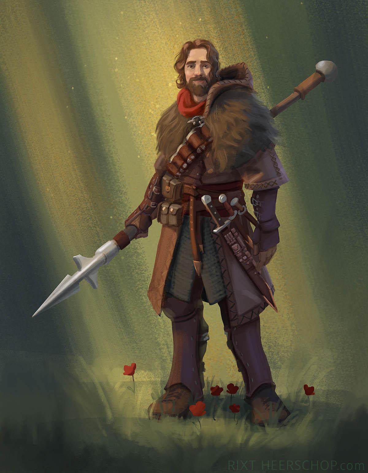 [OC] Conchobar, human ranger | Scrolller