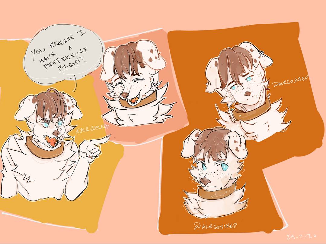 oc doodles by me ;w; his names faye (@alrgosleep on insta)
