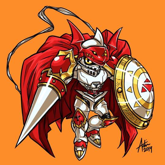 [OC] Gallantmon/Dukemon fanart