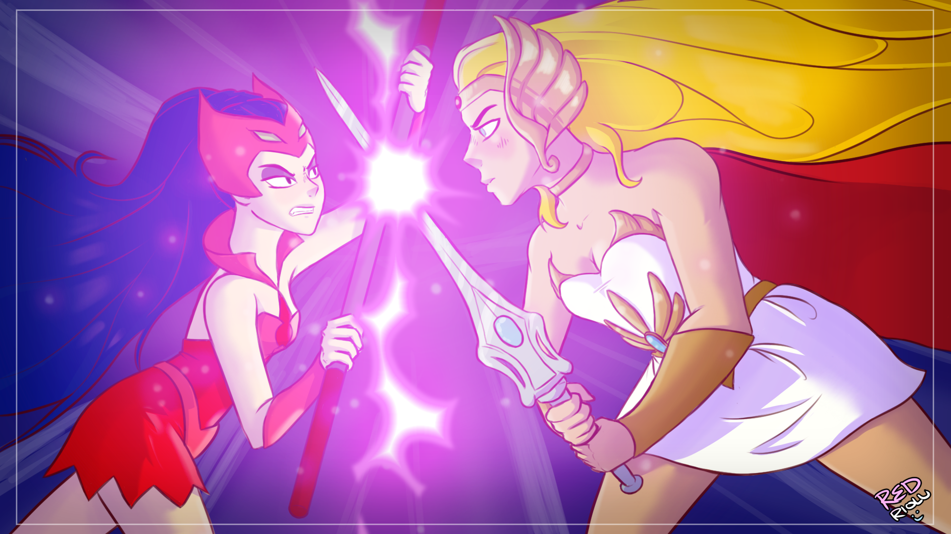 [OC] she-ra intro, but with their 80s outfits | Scrolller
