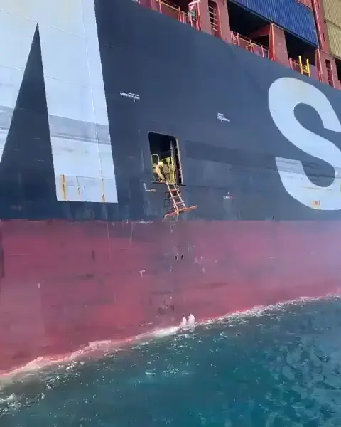 of a container ship