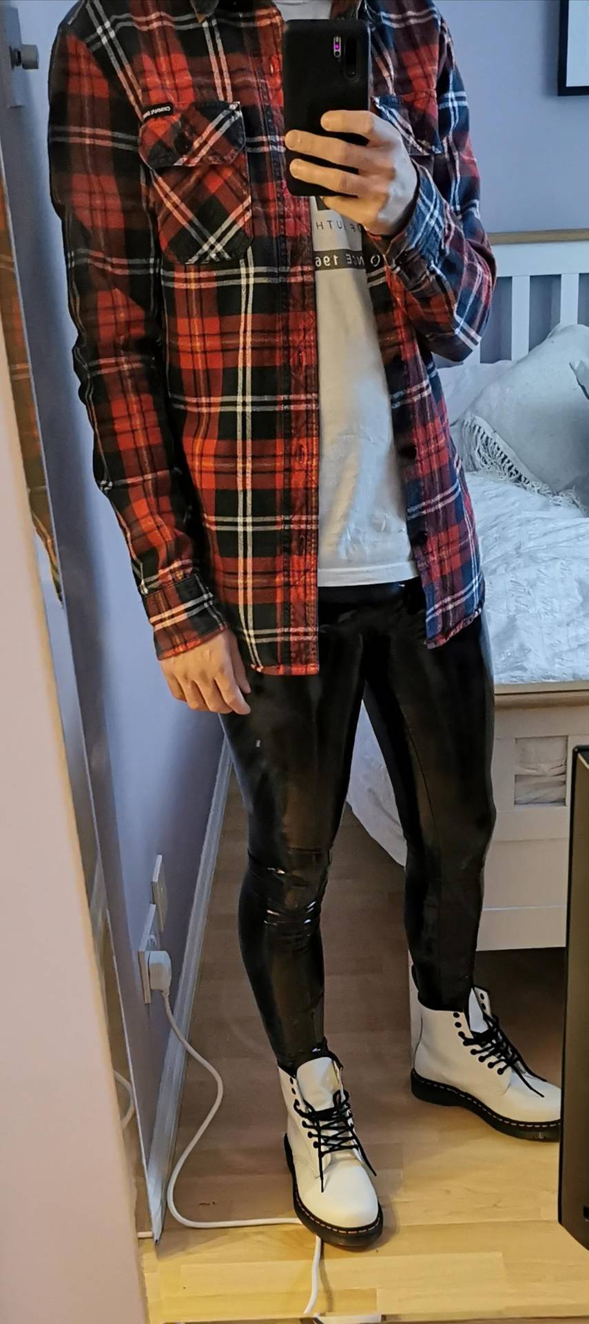 Off the back of my leather jacket post yesterday, here's another with my favourite flannel