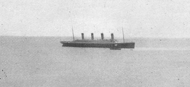 One Of The Last Photos Of The Titanic, Taken From Shore.