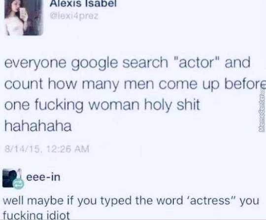 Or maybe just type actress ?