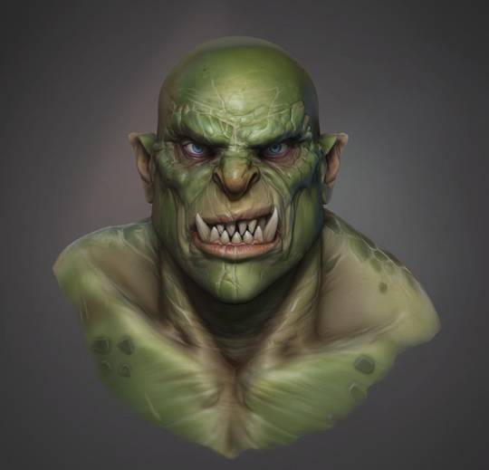 Orc head sculpt :)