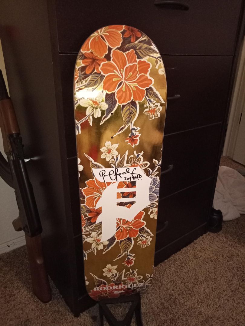 P. Rod signed gold foil deck