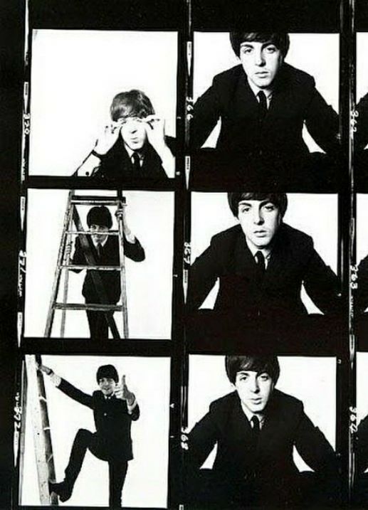 Paul McCartney climbing stairs to bless your timeline