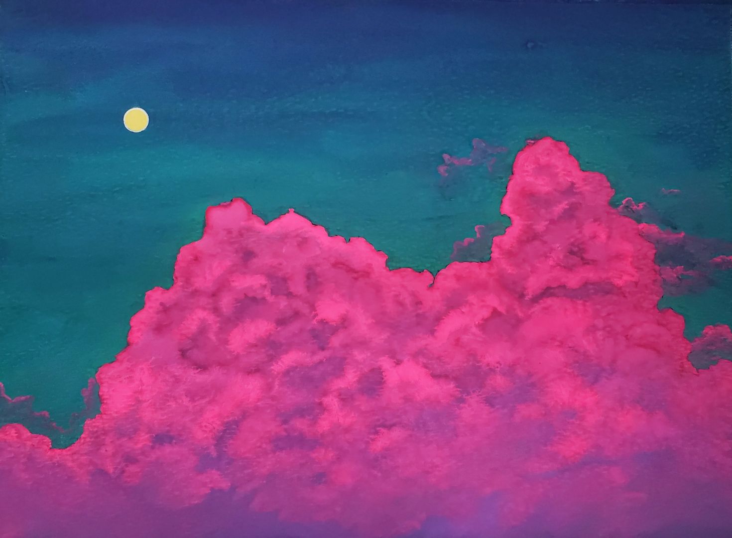Peace, gouache, me, 2020