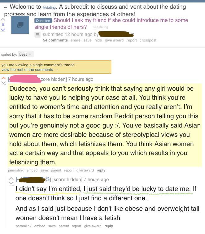 Pedobeard believes Asian women(by women he means underage girls) would be LUCKY to date him
