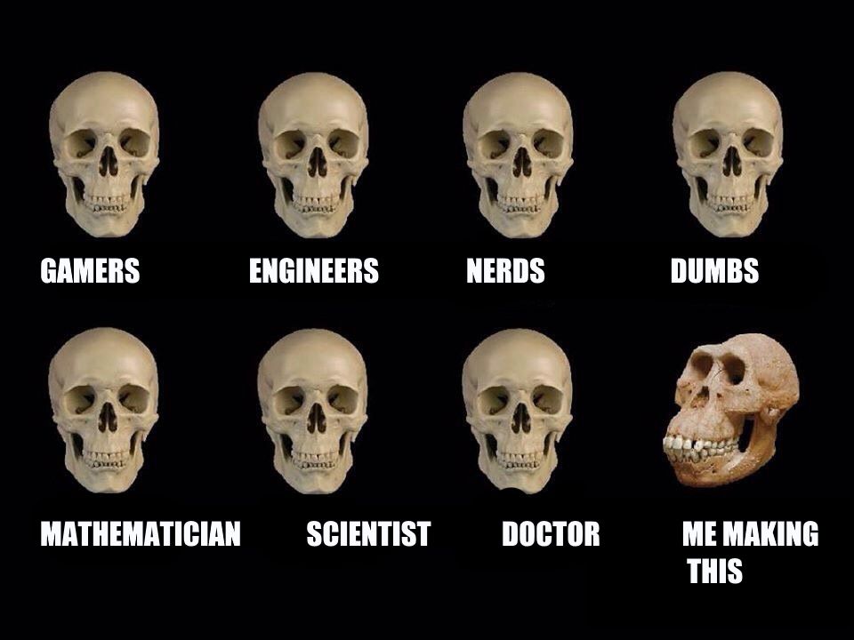 People skull meme