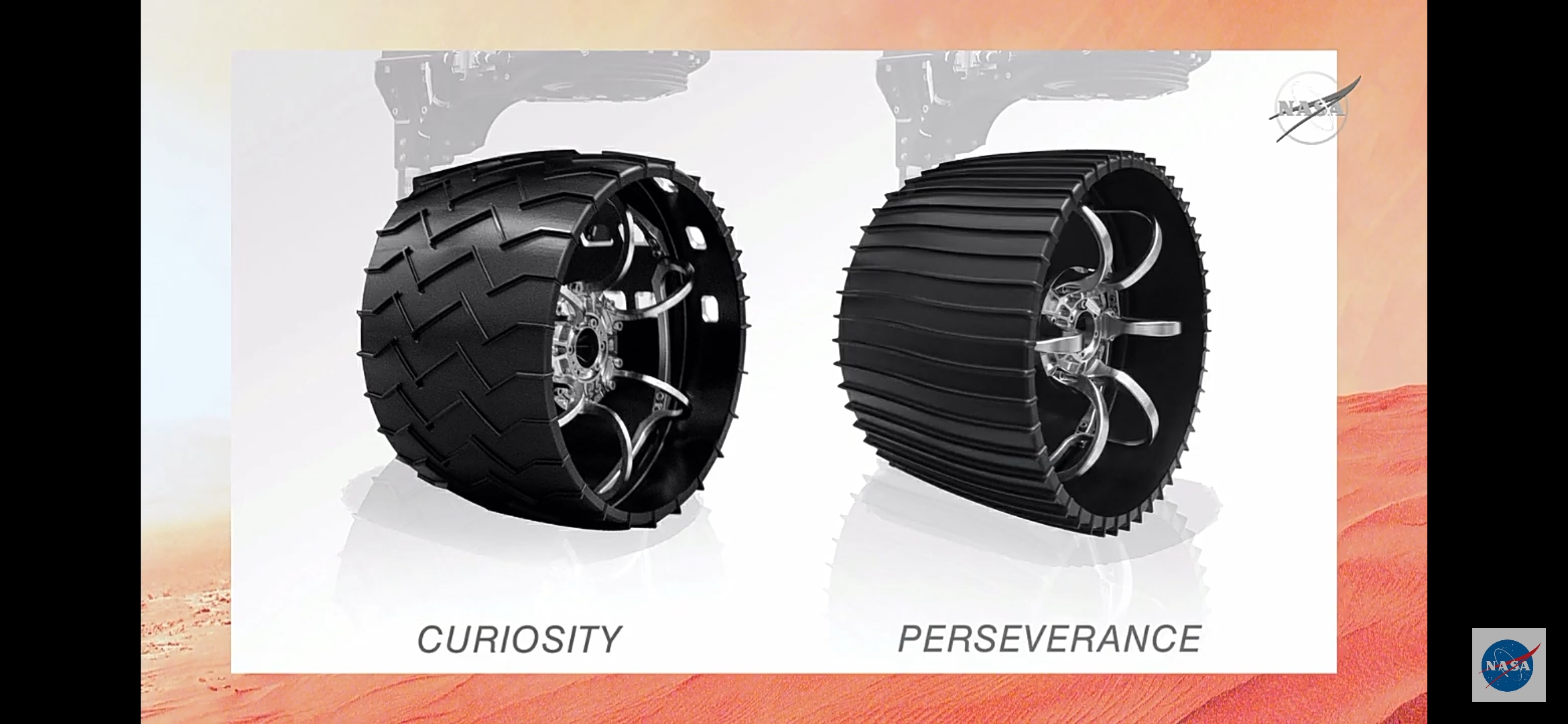 Perseverance Rover Wheel Perseverance vs. Curiosity Wheels | Scrolller
