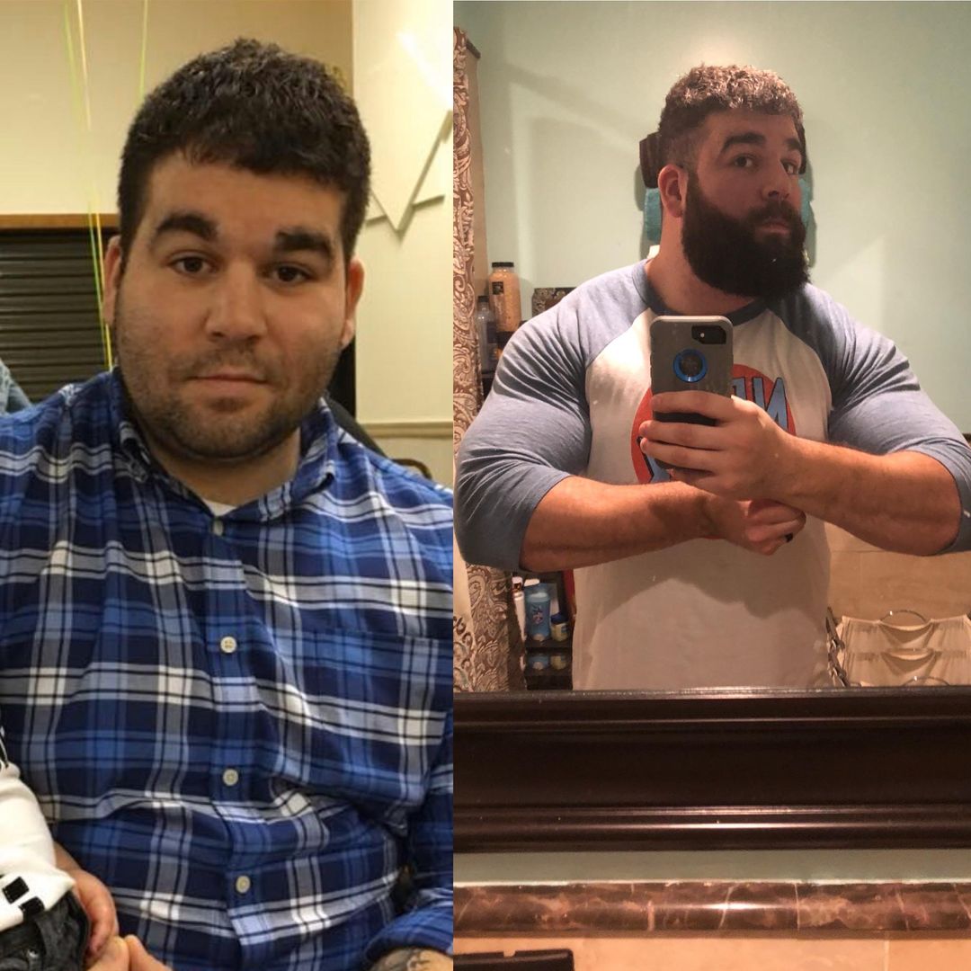 Photos are exactly 2 years apart and show the same exact BW. Progress isn’t linear - it’s full of bad days, bad weeks and even bad months. But don’t stop fighting, and take pride in the process.