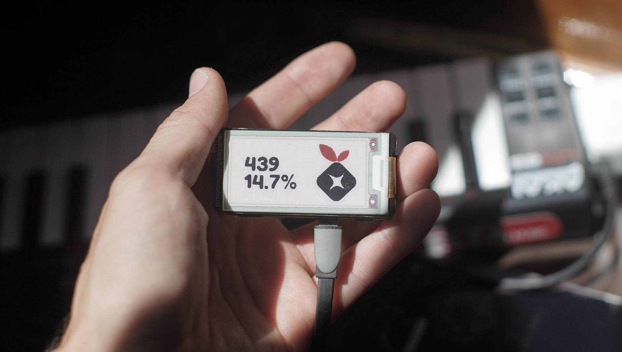 Pi Hole statistics on an e-ink display