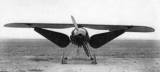 Piero Magni PM 2, the wing bracing struts could be rotated and used as air-brakes.