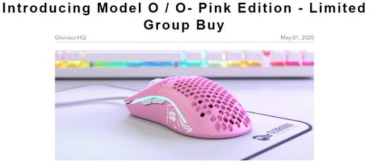 Pink Model O and O- information for groupbuy 06.05-27.05