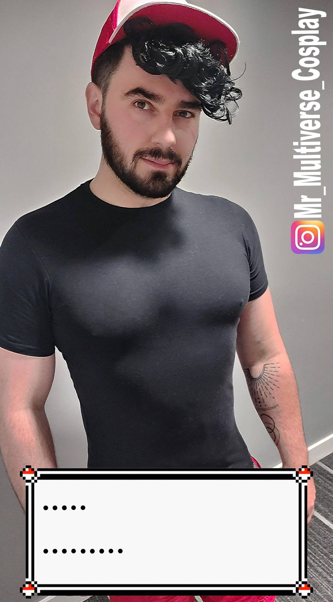 PKMN Trainer Red challenges you to Battle! I am starting a Trainer Red cosplay, currently sewing his jacket but here is a selfie with the hat!