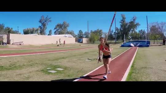 Pole vaulter Allison Stokke