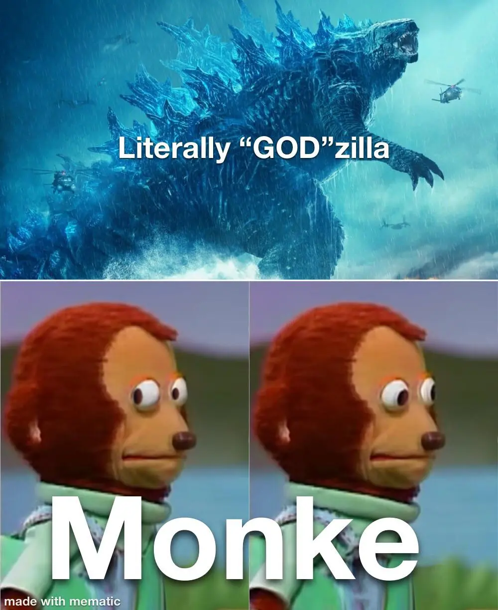Don’t ignore the fact that the template is also a monke
