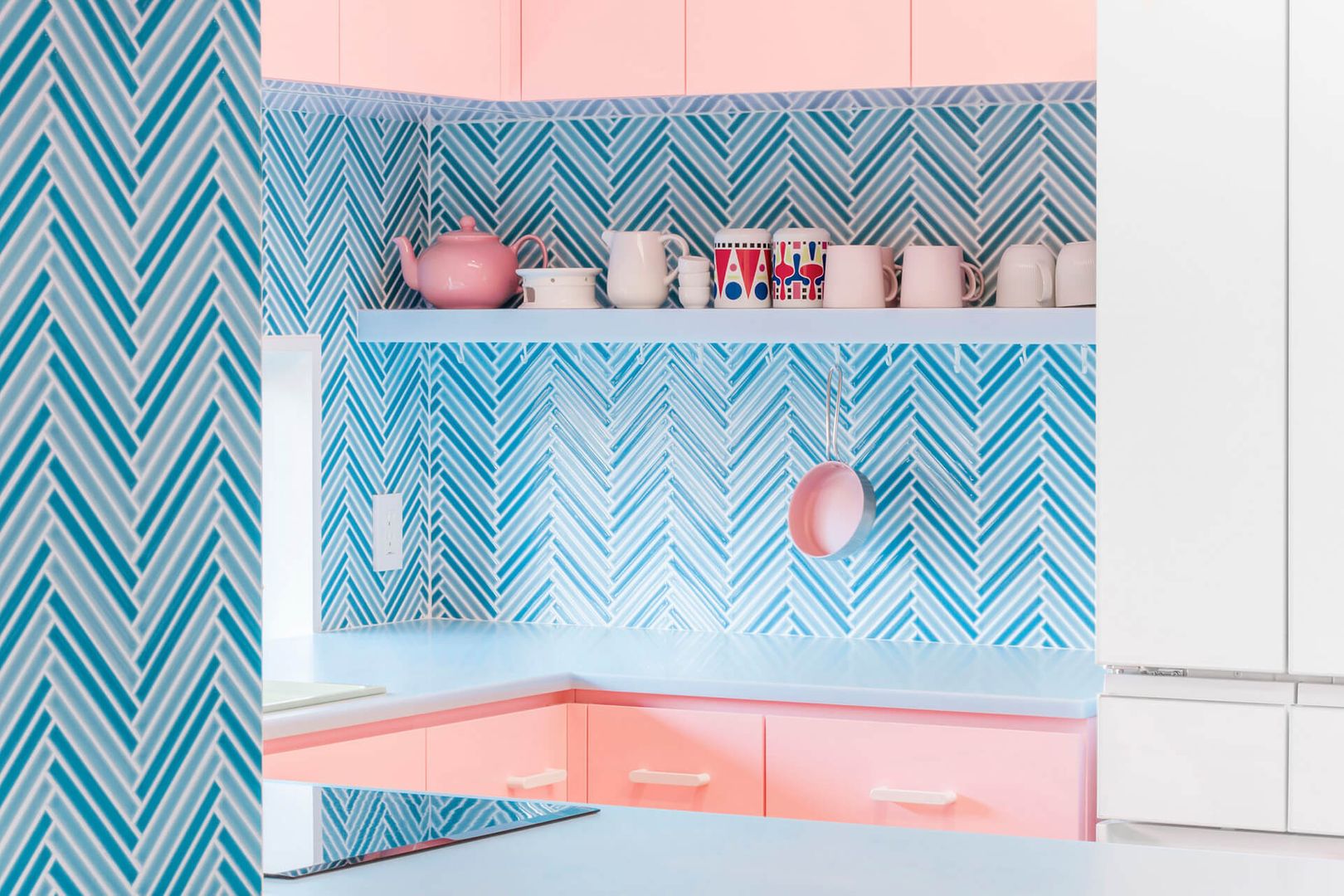 Pop-Colours inspired Kitchen interiors