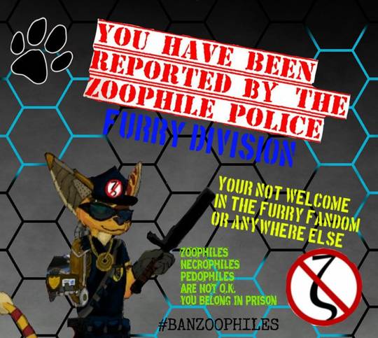 Posted as a reply to the zoophile police on Twitter At least some of them have common sense