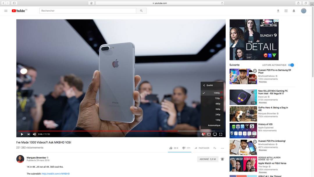 PSA: Safari can no longer play 1440p from Youtube. All the newest videos are only playable in 1080p.