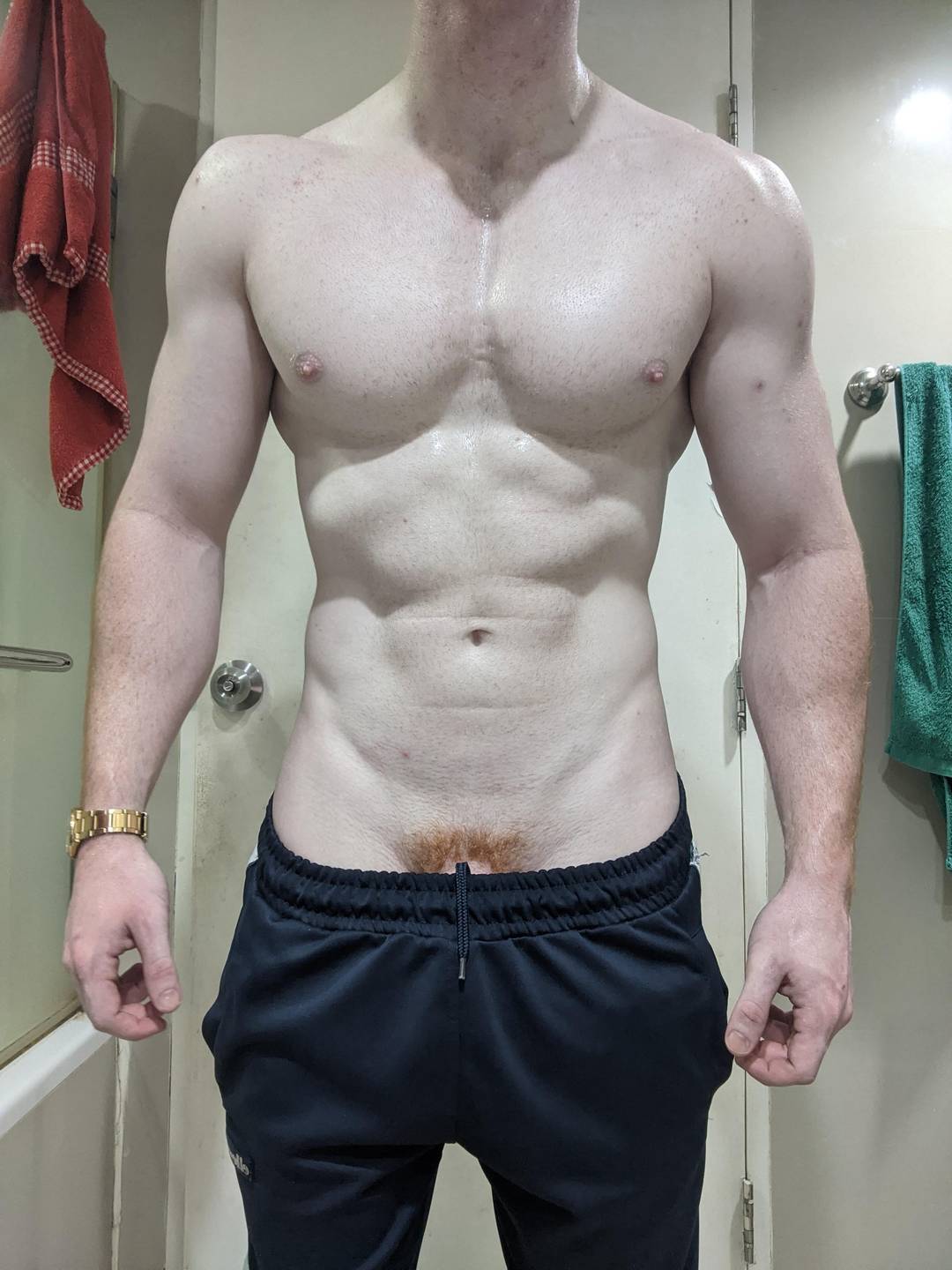 Ginger bro with a big rod