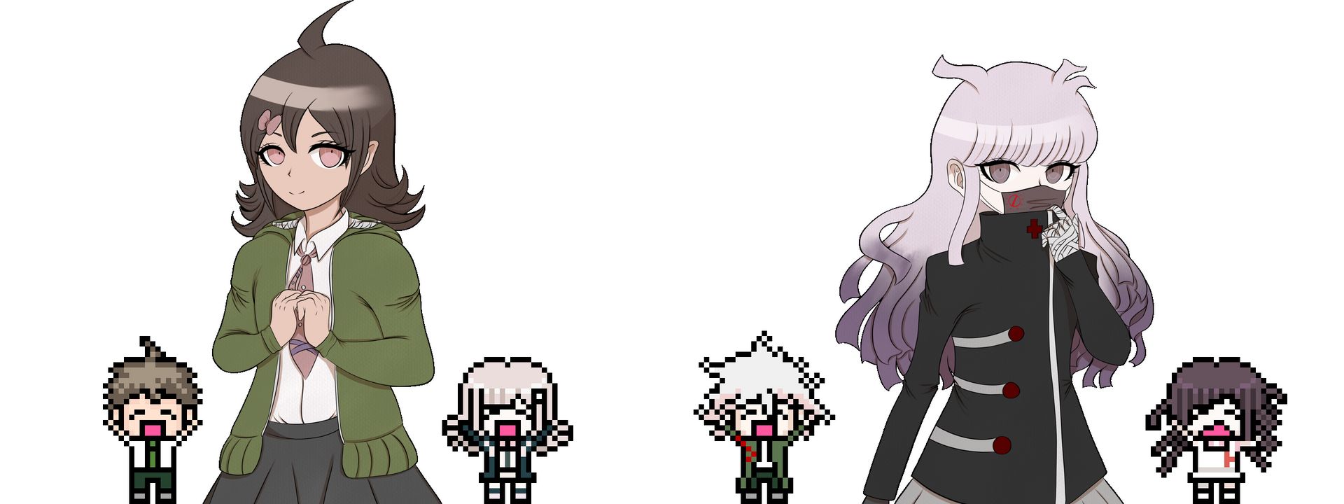 r/Hinanami x r/Komamiki: Lily Hinata and Yuu Komaeda