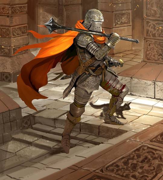 Carrying Some Mace to Knight by Kekai Kotaki