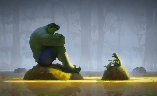 It's Not Easy Being Green, by Felipe Hansen