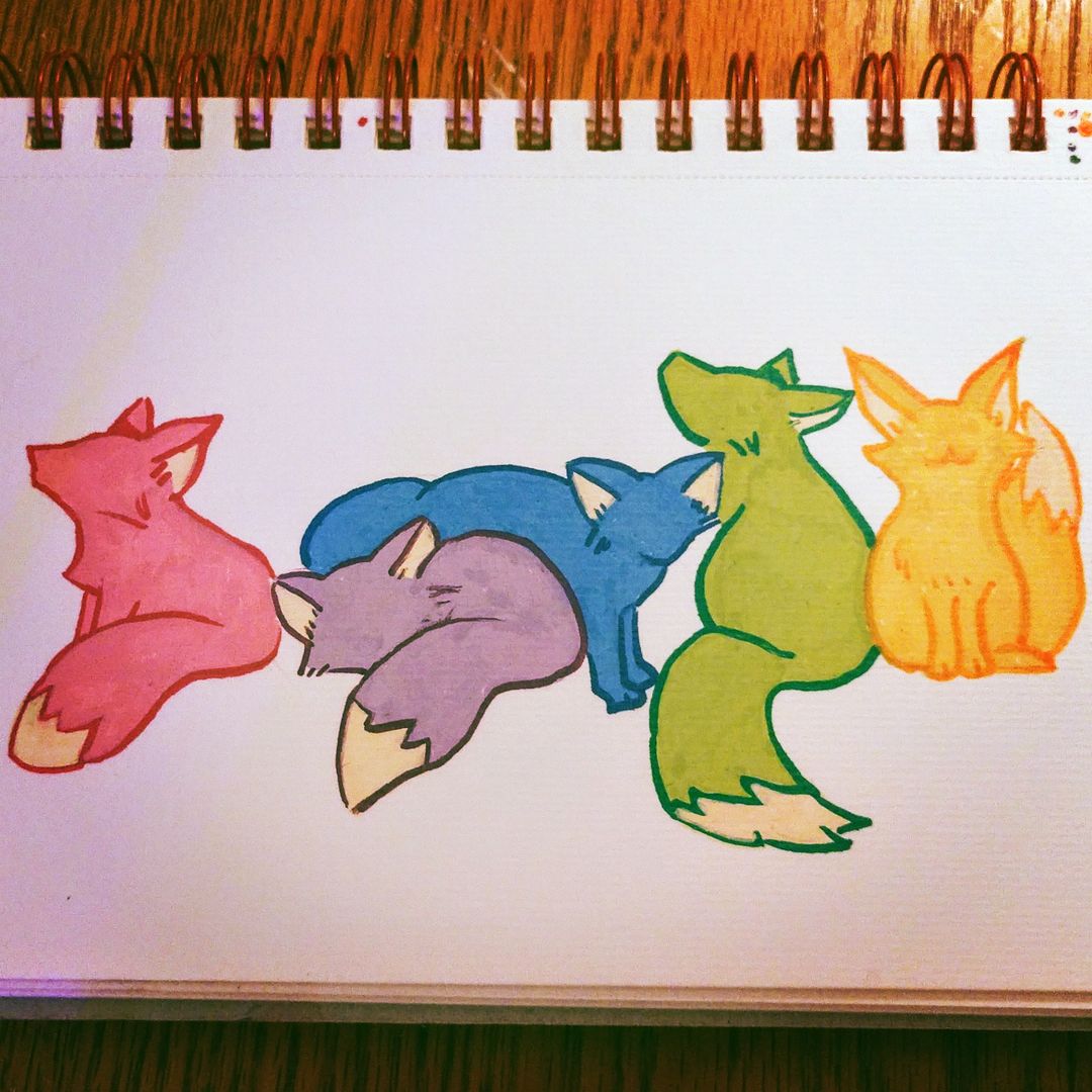 Rainbow Foxes 🌈🦊