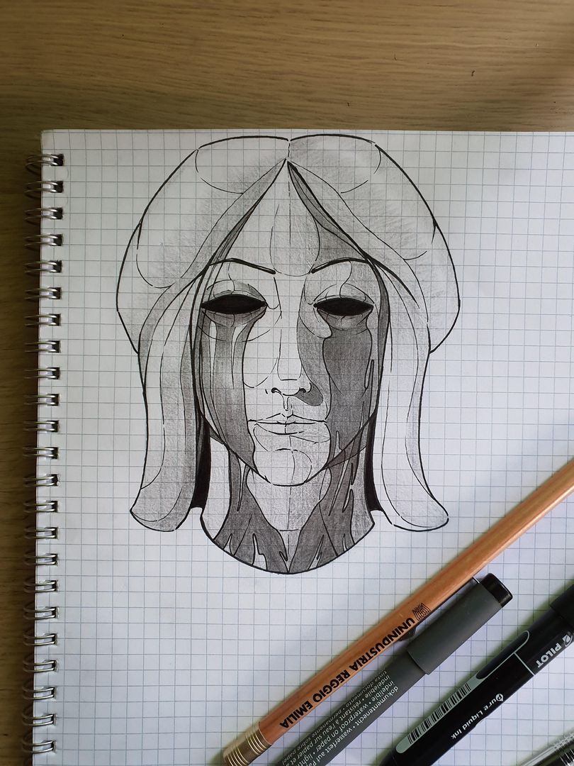 Random drawing at school 😴, took me 2 hours, what do you guys think